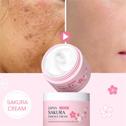 Japan Sakura Wrinkle Remover Face Serum Cream Anti-Aging Fade Fine Lines