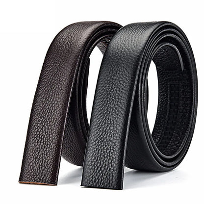 Automatic Belt Without Buckle Men Good Quality Leather Belt Body Strap