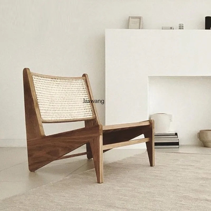 Rattan Living Room Sofa Home Furniture Ash Wood Chair Single So Kangaroo Chair