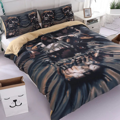 Fanaijia 3d Skull Bedding Sets Queen Size Sugar Skull Duvet Cover