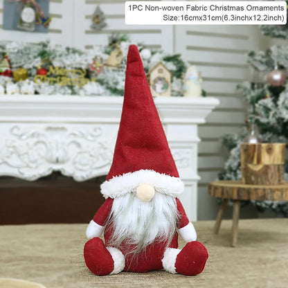 QIFU Christmas Doll Ornaments 2024 Merry Christams Decor for Home Cristmas Decor