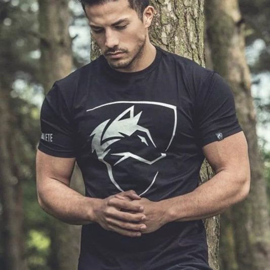 Men Tshirt Gothic Shirt Workout Fitness Streetwear Fashion T Shirts