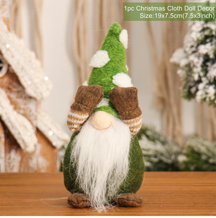 Nanhu Gnome Christmas Faceless Doll Merry Christmas Decorations for Home