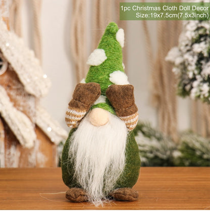 Nanhu Gnome Christmas Faceless Doll Merry Christmas Decorations for Home