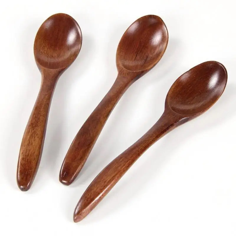 Wooden Spoon Home Flatware Porridge Bowl Chinese Bamboom Dinner Spoon