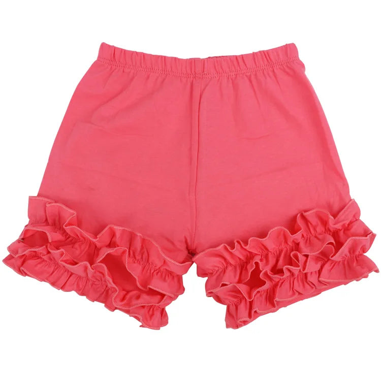 Baby Cotton Ruffle Baby Shorts Toddler Girls Shorts Kids Knit Icing Baby