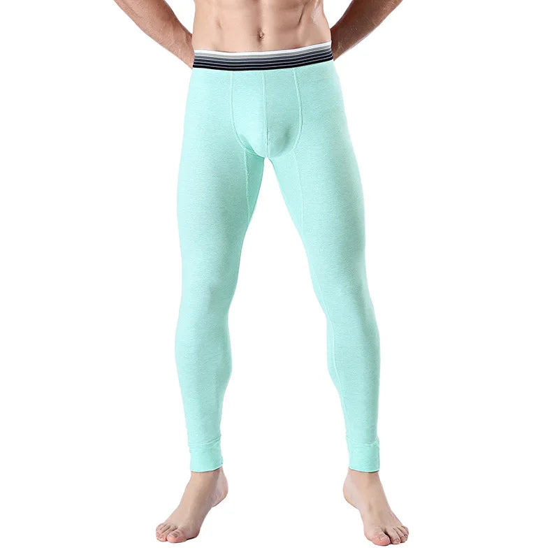 New Solid Color Autumn Pajamas Sexy Mens Sleep Bottoms Sleeping Pants Thermal