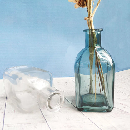 Colorful Glass Vase Transparent Simple Glass Bottle Table Crafts Ornaments