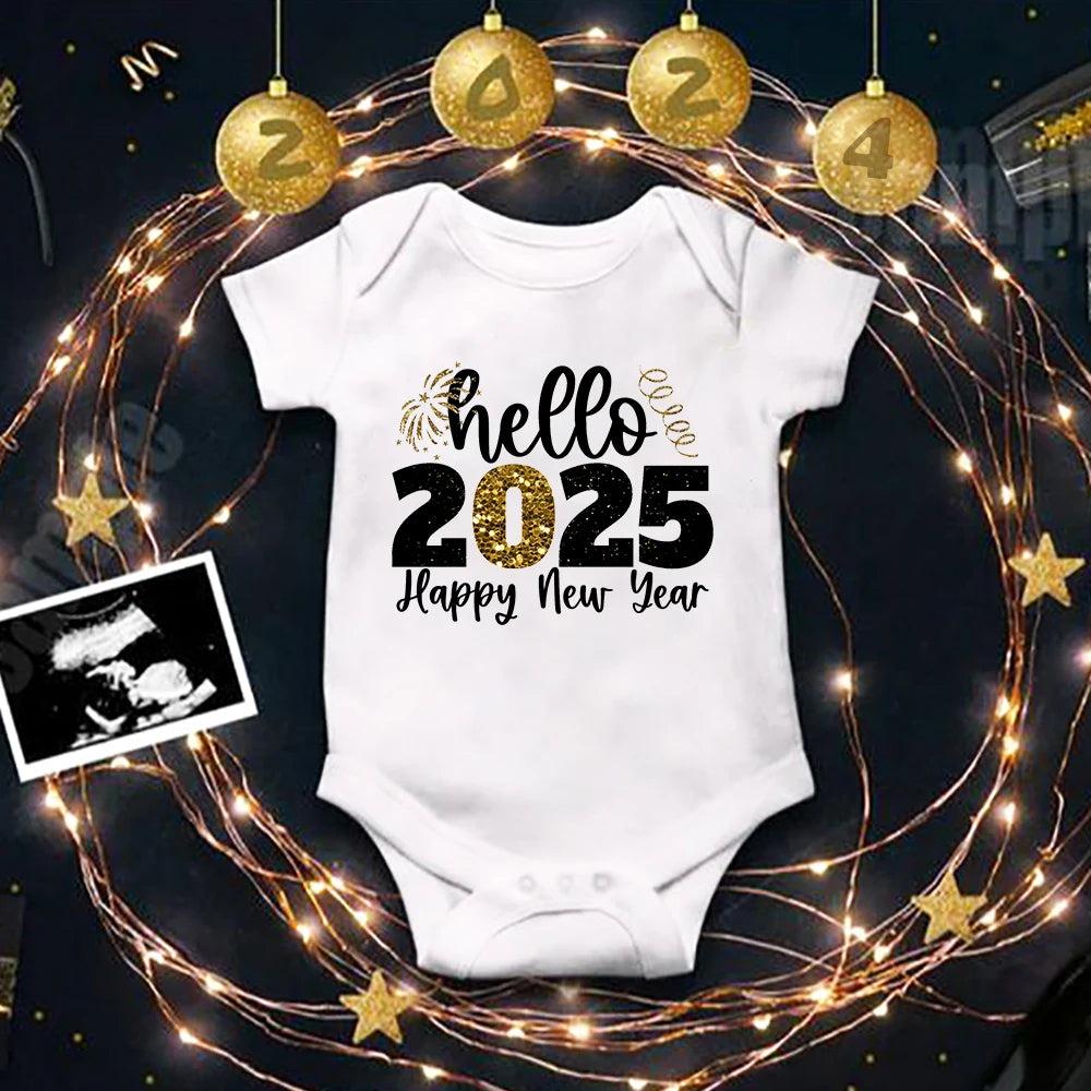 Happy New Year 2025 Baby Bodysuit Inant Romper Boys Girls