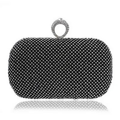 SEKUSA Evening Clutch Bags Diamond-Studded Evening Bag With Chain Shoulder Bag