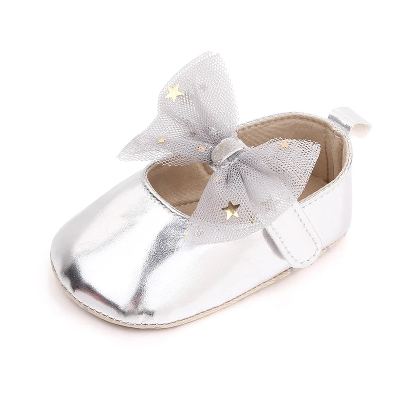 Bowknot Princess Baby Girls Shoes Breathable Mesh Flats Shoe