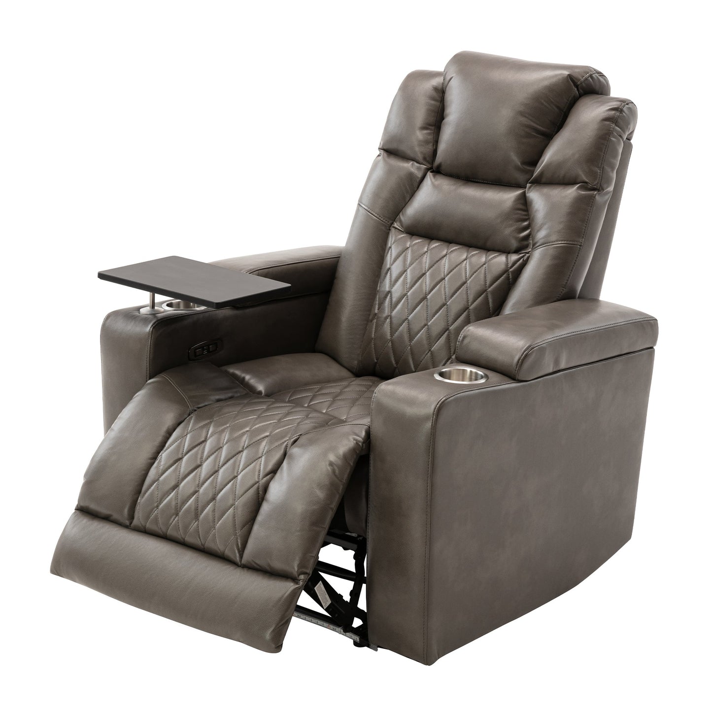 Power Motion Recliner With USB Charging Port and Hidden Arm Storage