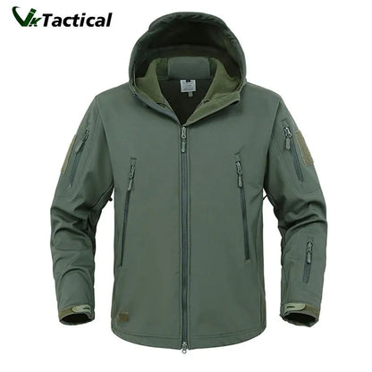 Military Shark Skin Soft Shell Jackets Men Tactical Windproof Waterproof Jacket