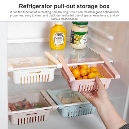 1PC Fridge Organizer Storage Box Refrigerator Drawer Plastic Storage Container