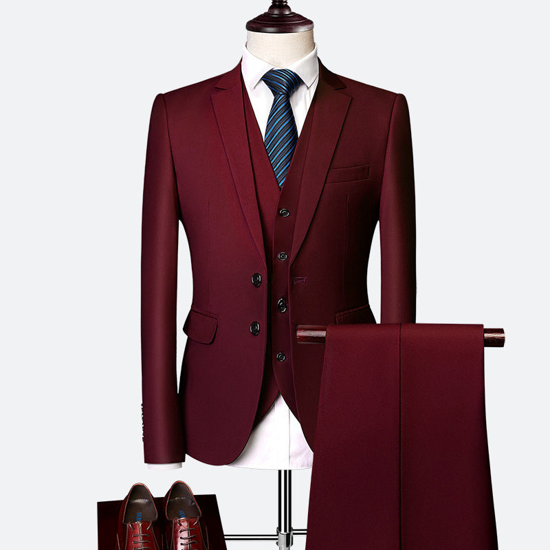 Elegant High-End Custom Men's Slim Fit Formal Business Suit Mens