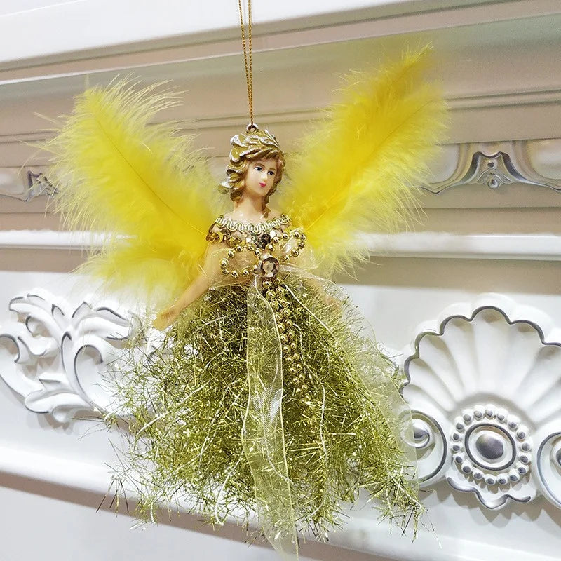 1/3/6pcs Christmas Angel Pendant Hanging Angels Christmas Tree Ornaments