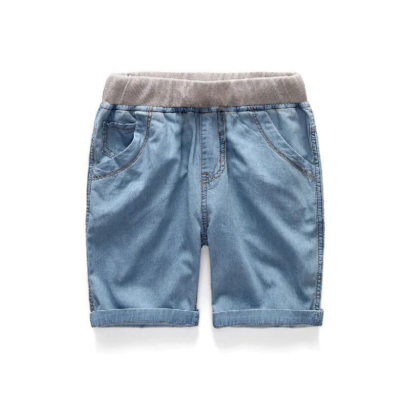 Boys Summer Jeans Shorts Children Cowboy Shorts  Cotton Short Pants 2021 Casual