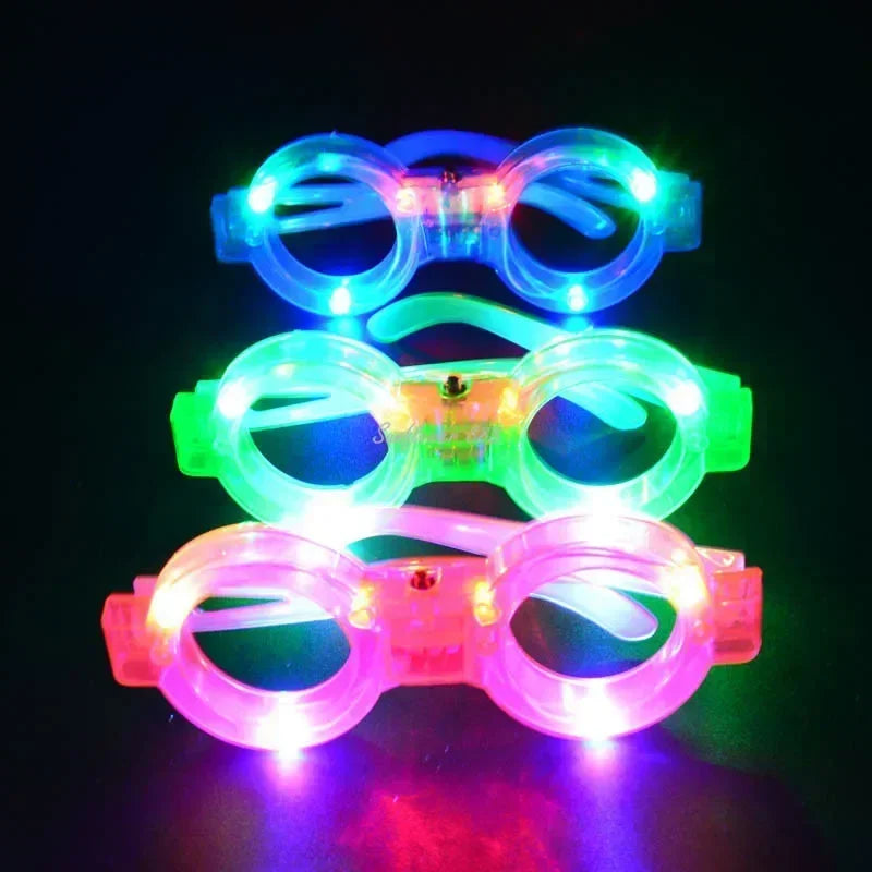 12pcs Adult Kids Women LED Glasses Light Sunglasses Glow New Year