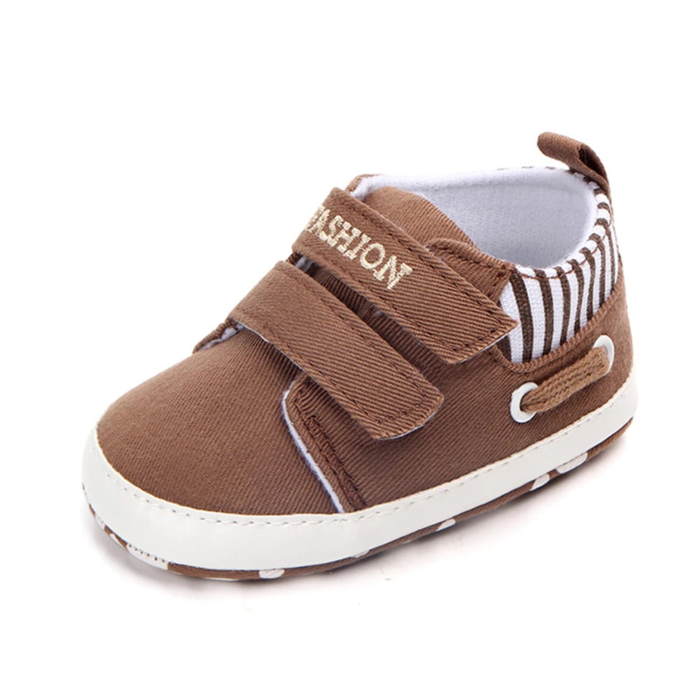 Newborn Baby Boys Shoes Pre-Walker Soft Sole Pram Shoes