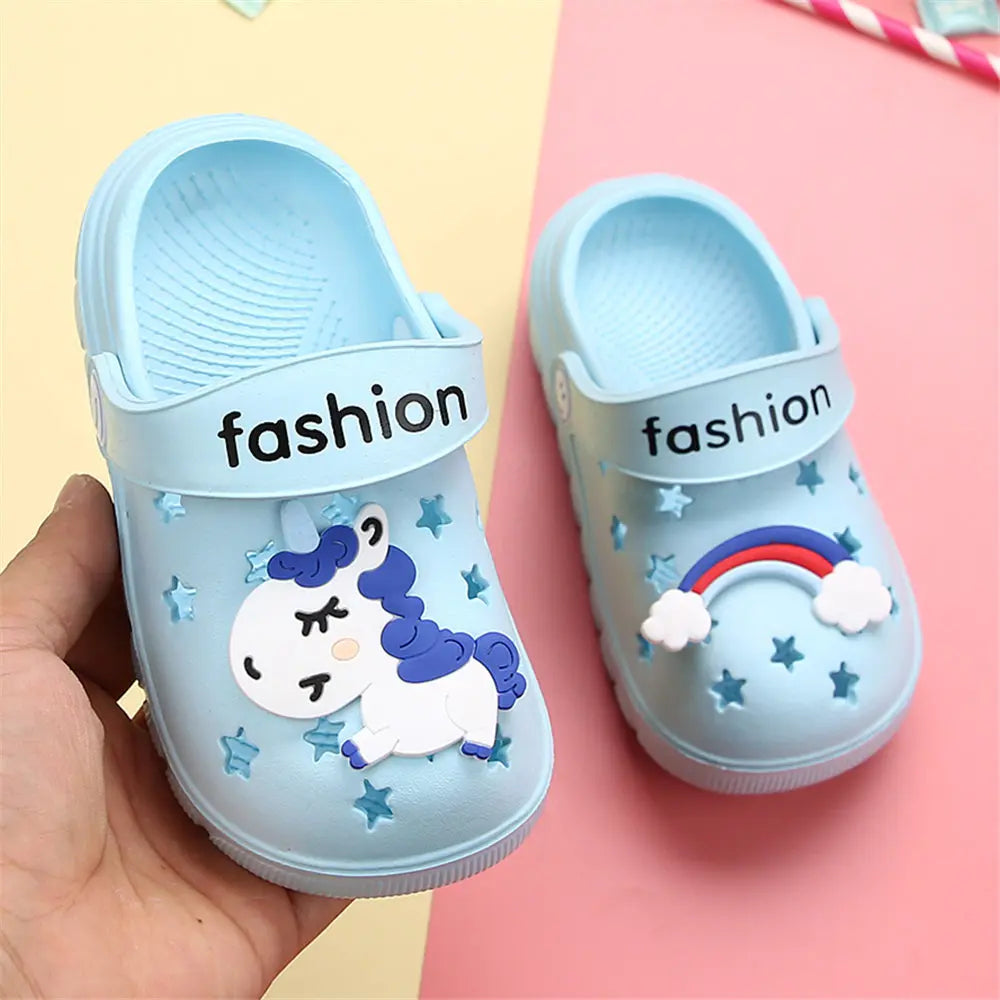 Unicorn Slippers for Boy Girl Rainbow Shoes 2019 Summer Toddler Animal Kids