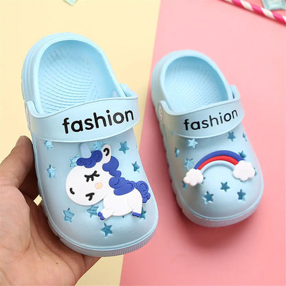 Unicorn Slippers for Boy Girl Rainbow Shoes 2019 Summer Toddler Animal Kids