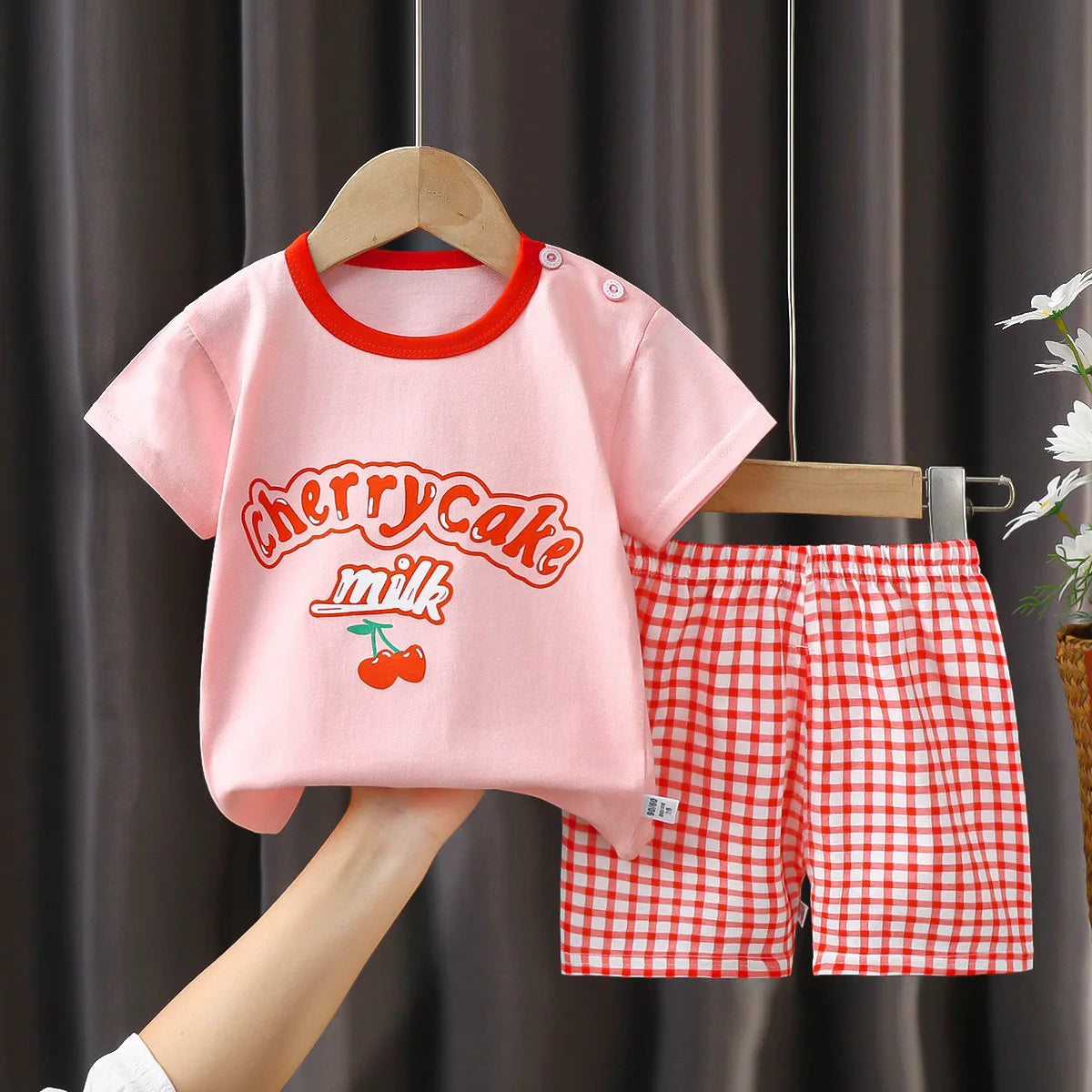 Fashion Baby Girls Clothes Summer Baby Girls Sets Cute Girls T-Shirt + Shorts