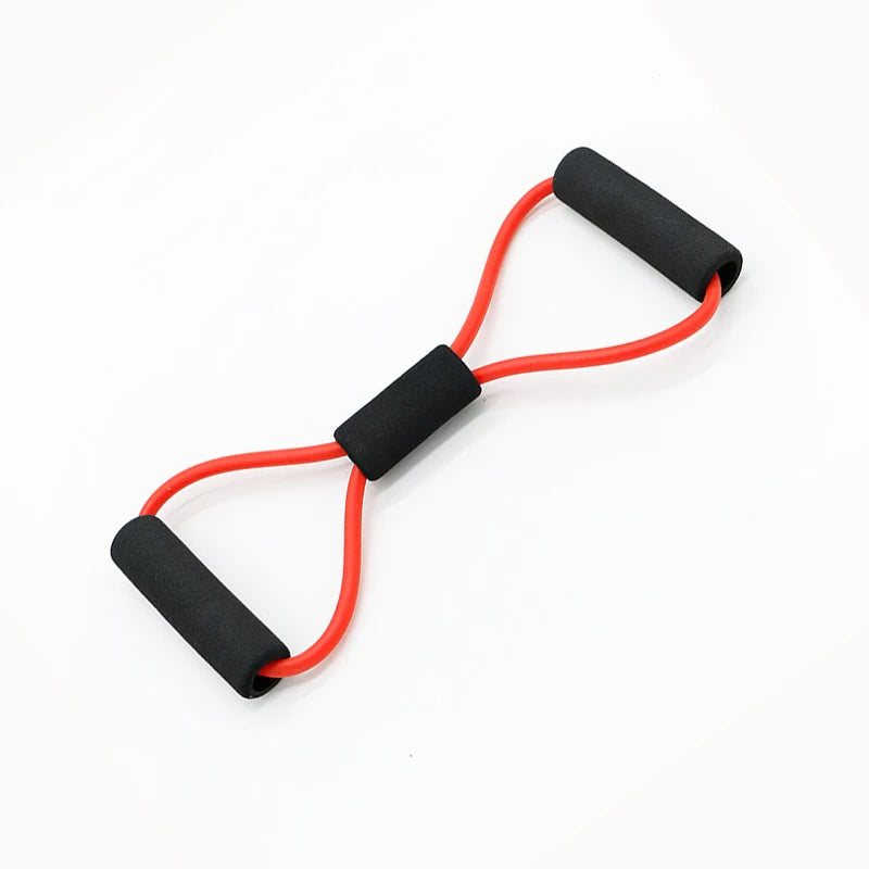 Fitness Rope Resistance Bands 8 Word Rubber Bands for Fitness Elastic Band.