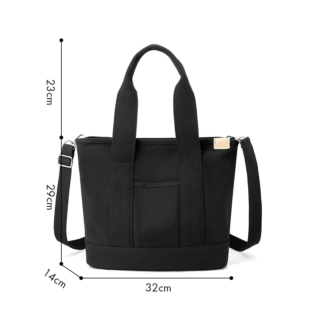 Canvas Bags for Women Handbags Shoulder Bags Solid Color