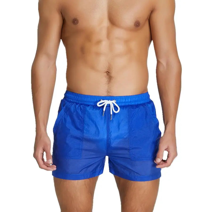 SEOBEAN Summer Mens Shorts Sexy Semi-Transparent Quick Dry Shorts