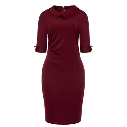 4 Color Female Sexy Women Bodycon Career Dresses Party Work