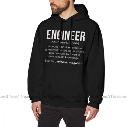 Engineer Hoodie Purple Pullover Hoodie Long Streetwear