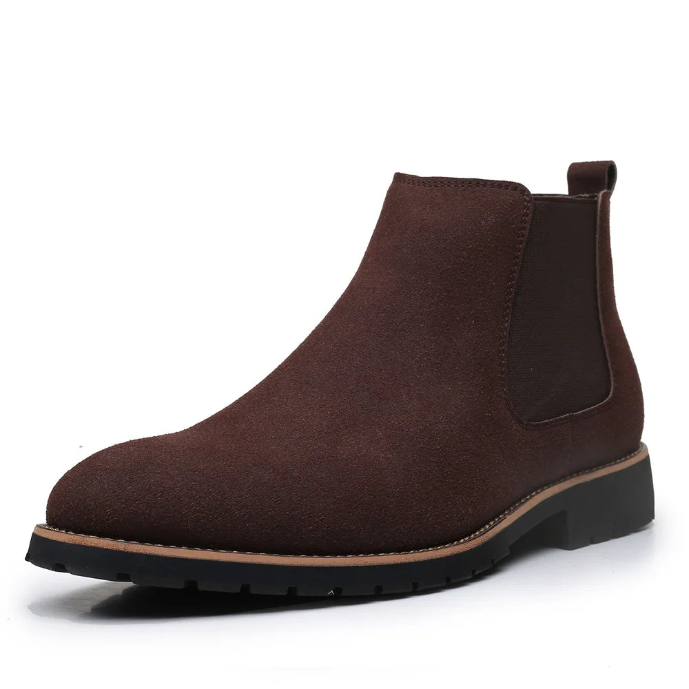 Premium Suede Leather Italian Stylish Matin Boots Large Size 39-48  Chelsea