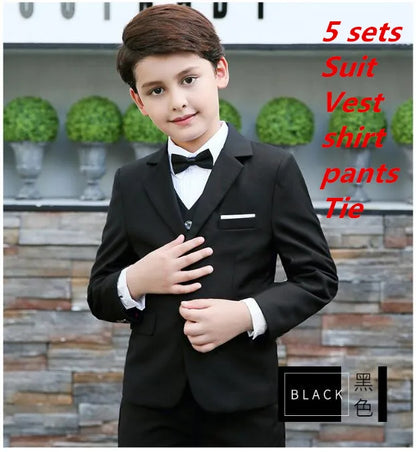 2017 Full Regular Coat Boys Suits for Weddings Kids Prom Wedding