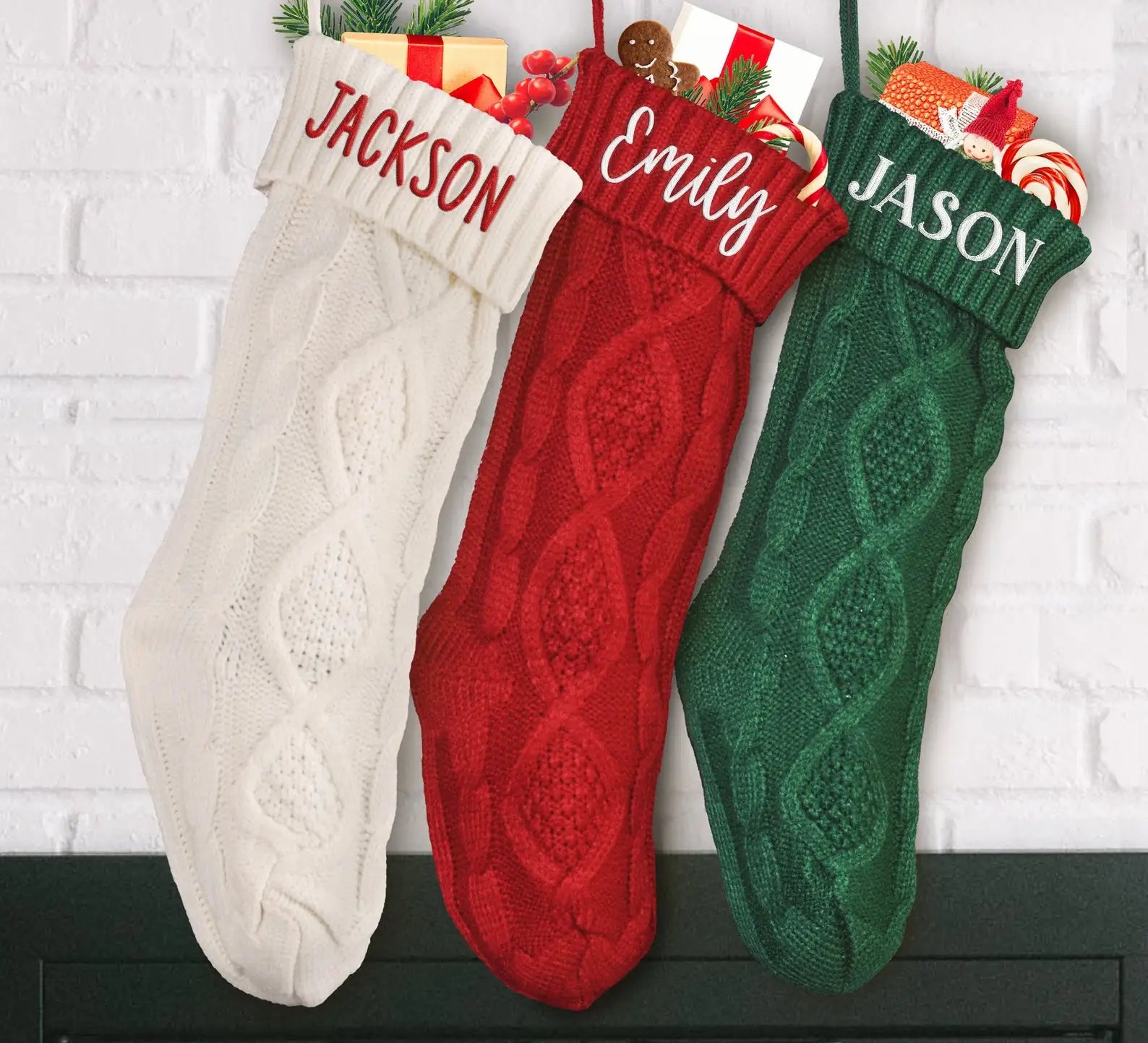 Personalized Christmas Stockings Christmas Gift Embroidered Monogrammed