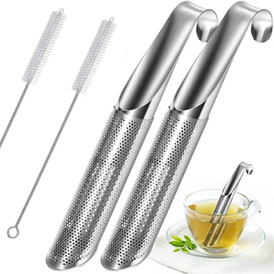 Stainless Steel Tea Infuser Creative Pipe Design Metal Tea Strainer for Mug