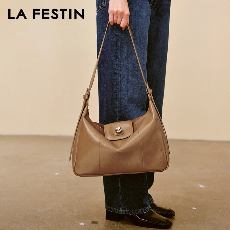 LA FESTIN Original 2024 New Women's Bag Leather