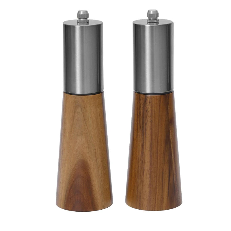 Leeseph  Wood Pepper Mill and Salt Shaker Set, Kitchen Gadgets