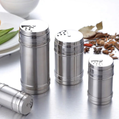 Salt Sugar Bottle Rotating Cover Multi-Purpose Stainless Steel 1Pcs Gadgets