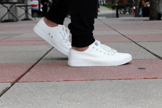 Retro Low Top All White Casual Summer Sneaker SB Canvas Shoes Unisex Size