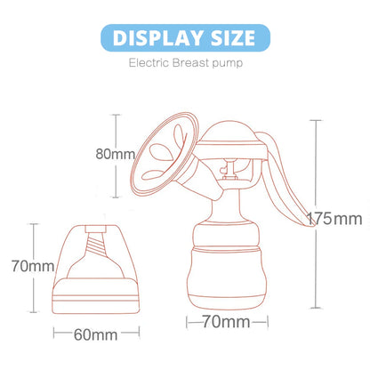 Manual Breast Pump Silicone Breast Pump BPA Free Sucking Postpartum