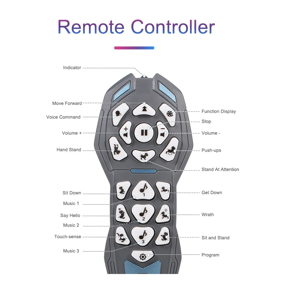 LE NENG TOYS K16A Electronic Animal Pets RC Robot Dog Voice Remote Control Toys