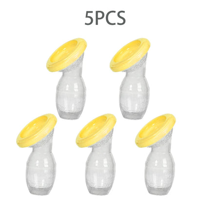 5/10Pcs Baby Feeding Manual Breast Pump 100% Food Grade Silicone Collector