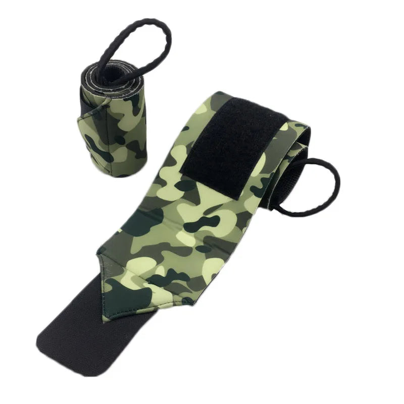 2Pcs Camouflage Neoprene Weightlifting Wrist Wrapping Support Fitness