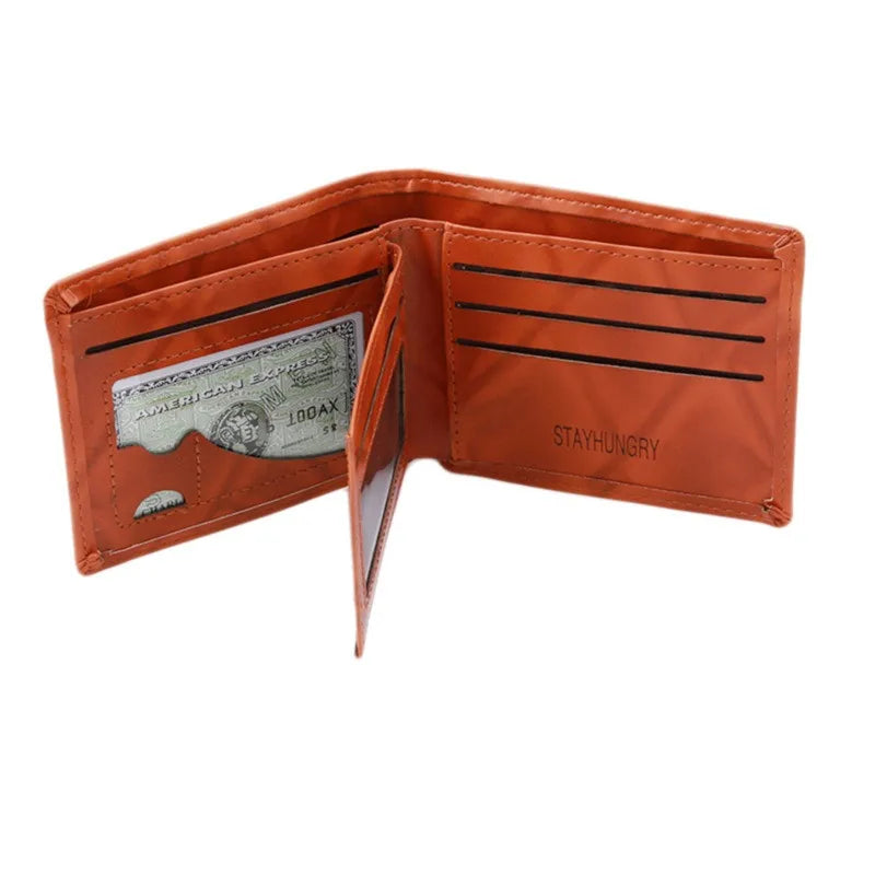 Dihope Men's Wallets With 100 US Dollar Pattern Wallet Male Leather Wallet