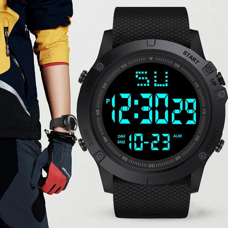 Men Sport Watch Multifunction Military Sports Watch Waterproof Electronic Watch