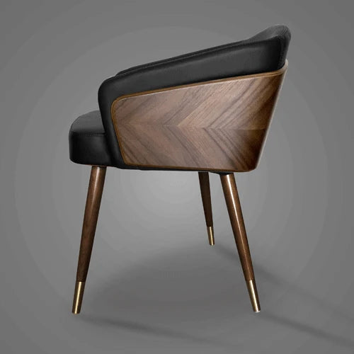 Modern Minimalist Dining Chair for Kitchen Furniture Luxury Wooden Finish