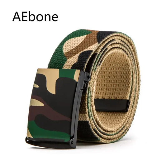 AEbone Camo Belt Military Equipment Army Western Cowboy Belt for Boy