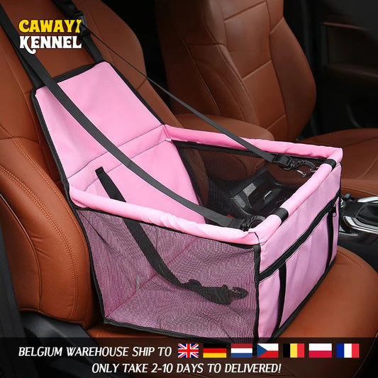 CAWAYI KENNEL Travel Dog Car Seat Cover Folding Hammock Pet Carriers Bag