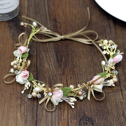 Bride Wedding Hair Accessories Gorgeous Flower Headbands Braided Hair Vine