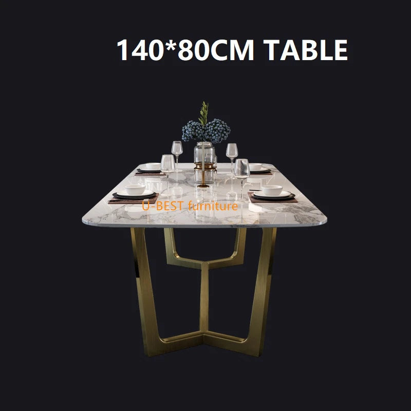 U-Best Modern Design House Furniture Marble Dining Table Set